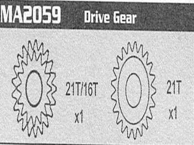 MA2059 Drive Gear Raptor