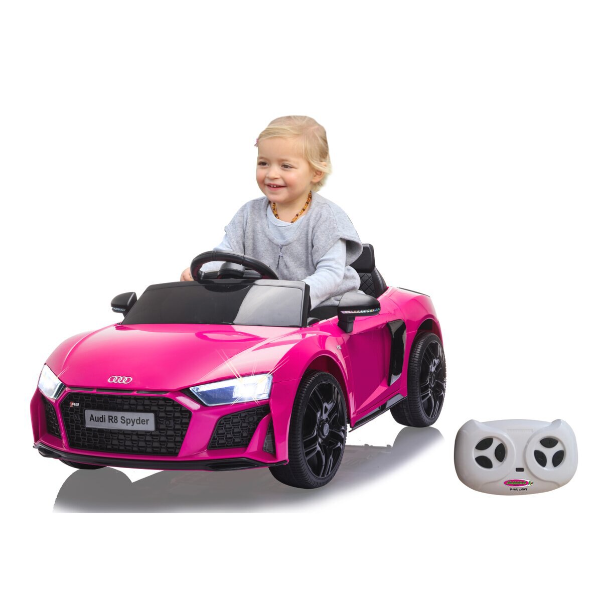 Ride on Audi R8 Spyder V10 performance quattro pink