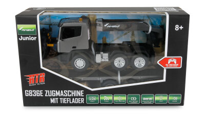 G836E Zugmaschine mit Tieflader 1:24 RTR