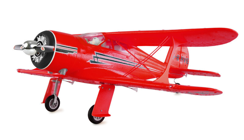 AMXFlight Beech D17s Doppeldecker 3D/6G RTF rot