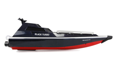 Black Turbo Militärboot mit Jetantrieb 420mm RTR schwarz